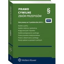 Produkt oferowany przez sklep:  Prawo cywilne. Zbiór przepisów Stan prawny: 11 października 2021 r. ()