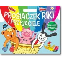 Produkt oferowany przez sklep:  Koloruj Naklejaj. Prosiaczek Riki i przyjaciele