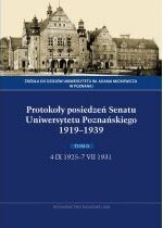 Produkt oferowany przez sklep:  Protokoły posiedzeń Senatu Uniwersytetu Poznańskiego 1919-1939. Tom II