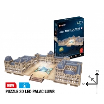 Produkt oferowany przez sklep:  Puzzle 3D 137 el. Pałac Luwr LED Cubic Fun