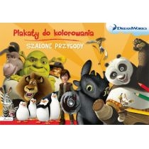 Produkt oferowany przez sklep:  Dream Works. Szalone przygody. Plakaty do kolorowania