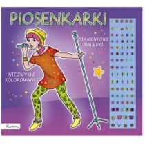 Produkt oferowany przez sklep:  Piosenkarki. Niezwykłe kolorowanki. Diamentowe nalepki