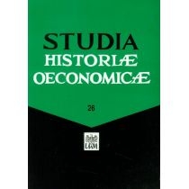 Produkt oferowany przez sklep:  Studia Historiae Oeconomicae 26