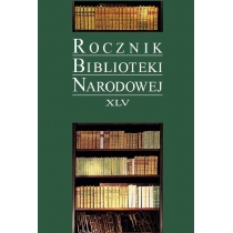 Produkt oferowany przez sklep:  Rocznik Biblioteki Narodowej XLV