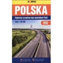 Produkt oferowany przez sklep:  Polska. Mapa samochodowa 1:700 000