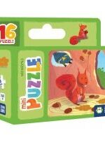 Produkt oferowany przez sklep:  Minipuzzle 16 el. Wiewiórka Zielona Sowa