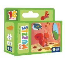 Produkt oferowany przez sklep:  Minipuzzle 16 el. Wiewiórka Zielona Sowa