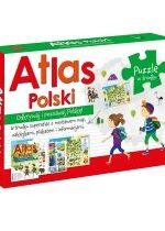 Produkt oferowany przez sklep:  Puzzle Atlas Polski z plakatem