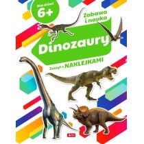 Produkt oferowany przez sklep:  Dinozaury. Zeszyt z naklejkami 6+