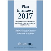 Produkt oferowany przez sklep:  Plan Finansowy 2017 dla jednostek budżetowych i samorządowych zakładów budżetowych