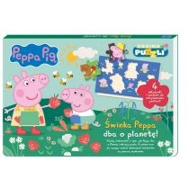 Produkt oferowany przez sklep:  Świnka Peppa dba o planetę!. Kraina puzzli. Świnka Peppa