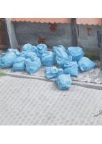 Produkt oferowany przez sklep:  Juweela Niebieskie pełne worki na śmieci 10 szt.