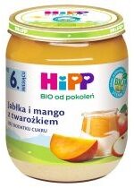 Produkt oferowany przez sklep:  Hipp Jabłka i mango z twarożkiem po 6. miesiącu zestaw 3 x 160 g Bio