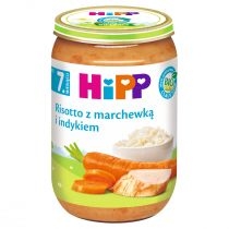 Produkt oferowany przez sklep:  Hipp Risotto z marchewką i indykiem po 7. miesiącu zestaw 6 x 220 g Bio