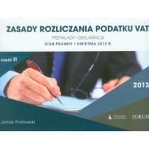 Produkt oferowany przez sklep:  Zasady rozliczania podatku VAT 2013 część 2