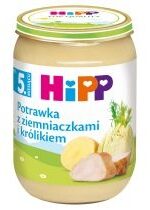 Produkt oferowany przez sklep:  Hipp Potrawka z ziemniaczkami i królikiem po 5. miesiącu 190 g