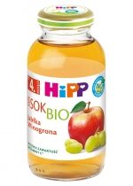 Produkt oferowany przez sklep:  Hipp Sok 100% jabłka-winogrona po 4. miesiącu 200 ml Bio
