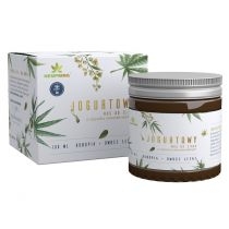 Produkt oferowany przez sklep:  HempKing Jogurtowy mus konopny z CBD do ciała o zapachu owoców leśnych 100 ml