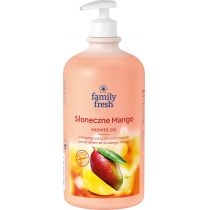 Produkt oferowany przez sklep:  Family Fresh Słoneczne Mango energetyzujący żel pod prysznic z pompką 1 l