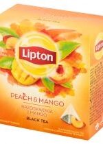 Produkt oferowany przez sklep:  Lipton Herbata czarna aromatyzowana brzoskwinia i mango 20 x 1