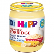Produkt oferowany przez sklep:  Hipp Owsianka na mleku z mango i bananami od 10. miesiąca 160 g Bio