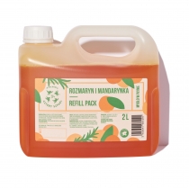 Produkt oferowany przez sklep:  Mydlarnia 4 Szpaki Mydło w płynie Rozmaryn i Mandarynka 2 l