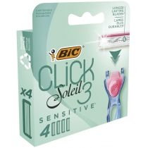 Produkt oferowany przez sklep:  Bic Wkłady do maszynki do golenia Soleil Click 3 Sensitive (4 wkłady)