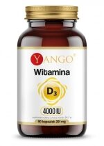 Produkt oferowany przez sklep:  Yango Witamina D3 4000 IU Suplement diety 90 kaps.
