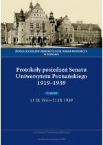 Produkt oferowany przez sklep:  Protokoły posiedzeń senatu uniwersytetu poznańskiego 1919-1939. tom iii: 11 ix 1931-21 ix 1939