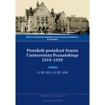 Produkt oferowany przez sklep:  Protokoły posiedzeń senatu uniwersytetu poznańskiego 1919-1939. tom iii: 11 ix 1931-21 ix 1939