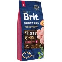 Produkt oferowany przez sklep:  Brit Premium by Nature junior L large chicken karma sucha dla psów 15 kg