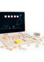 Produkt oferowany przez sklep:  Drewniany laptop edukacyjny tablica magnetyczna Ecotoys