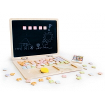 Produkt oferowany przez sklep:  Drewniany laptop edukacyjny tablica magnetyczna Ecotoys