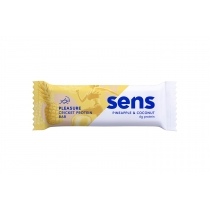Produkt oferowany przez sklep:  Sens Pleasure baton energetyczny z mąką ze świerszczy Ananas i kokos 40 g