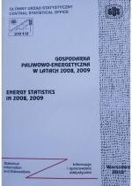 Produkt oferowany przez sklep:  Gospodarka Paliwowo-Energetyczna W Latach 2008-2009 Energy Statistics In 2008-2009