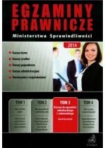 Produkt oferowany przez sklep:  Kazusy do egzaminu adwokackiego i radcowskiego. Egzaminy Prawnicze Ministerstwa Sprawiedliwości 2014. Tom 3