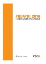 Produkt oferowany przez sklep:  Podatki 2016 Z Komentarzem Crido Taxand