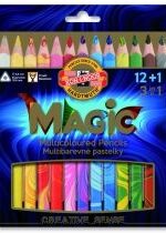 Produkt oferowany przez sklep:  Koh-I-Noor Kredki Magic Trio 13 kolorów