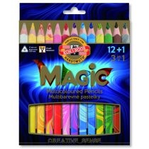 Produkt oferowany przez sklep:  Koh-I-Noor Kredki Magic Trio 13 kolorów