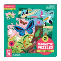 Produkt oferowany przez sklep:  Puzzle magnetyczne 2w1 Robaki i ptaki 4+ Mudpuppy