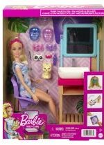 Produkt oferowany przez sklep:  Barbie Domowe Spa Maseczka na twarz Zestaw + lalka HCM82 Mattel