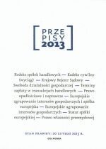 Produkt oferowany przez sklep:  Przepisy 2013 Prawo Gospodarcze I Handlowe