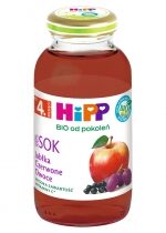 Produkt oferowany przez sklep:  Hipp Sok 100% jabłka czerwone owoce po 4. miesiącu 200 ml Bio
