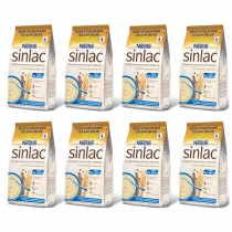 Produkt oferowany przez sklep:  Nestle Sinlac Bezglutenowy produkt zbożowy bez laktozy soi i cukru dla niemowląt po 4 miesiącu Zestaw 8 x 300 g
