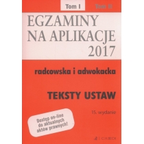 Produkt oferowany przez sklep:  Egzaminy na aplikacje 2017