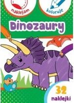 Produkt oferowany przez sklep:  Dinozaury. Naklejam i koloruję