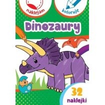 Produkt oferowany przez sklep:  Dinozaury. Naklejam i koloruję