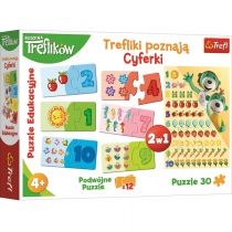 Produkt oferowany przez sklep:  Puzzle edukacyjne 30 el. Trefliki poznają cyferki