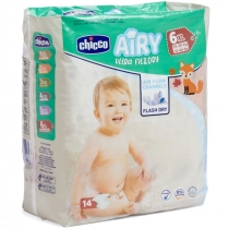 Produkt oferowany przez sklep:  Chicco Pieluchy Airy Diapers XL (15-30 kg) 14 szt.