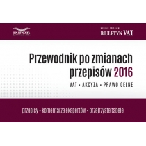 Produkt oferowany przez sklep:  Przewodnik po zmianach przepisów 2016